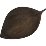 Блюдо «Береза» мореный дуб ,H=3,L=53,B=31см тем.дерево