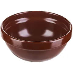 Salad bowl “Chocolate”  porcelain  300ml  D=130, H=55mm  dark brown.