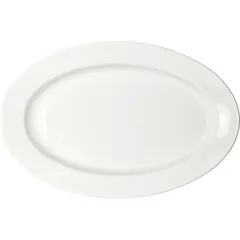 Блюдо «Кунстверк» овальное фарфор ,H=28,L=350,B=270мм белый