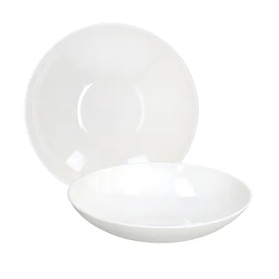 Тарелка глубокая «Силк» фарфор D=212,H=55мм белый