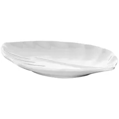 Dish “Kunstwerk” sheet  porcelain ,H=16,L=201,B=146mm white