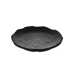 Тарелка пластик D=160,H=24мм черный