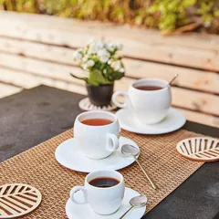 Чашка кофейная «Нектар» фарфор 80мл D=8,H=5см айвори, изображение 4