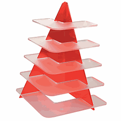 Этажерка 5 ярусов для десерта ,H=9,L=56см