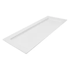 Serving dish plastic 1l ,H=3,L=62,B=25cm white