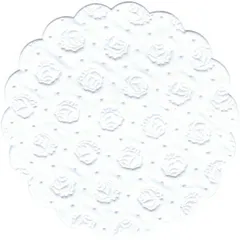 Настольные подкладки 9-слойная[20шт] бум. салфет. D=9см белый