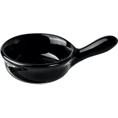 Sauce boat “Miniature” porcelain 35ml D=6,H=2,L=10cm black