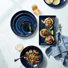 Тарелка «Везувиус Ляпис» мелкая фарфор D=23см синий, изображение 2