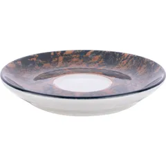 Блюдце «Аида» с декором фарфор D=12см коричнев., изображение 4