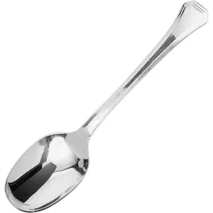 Tea spoon “Deco”  stainless steel, silver plated , L=15cm  metal.