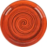 Тарелка мелкая керамика D=18см оранжев.