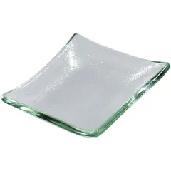 Serving dish for canapés  glass , L=8, B=6cm  clear.