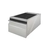 Ящик выдвижной «Base» для стола сталь оцинк.,сталь нерж. ,H=17,L=30,B=50см металлич.