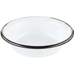 Салатник без рисунка эмалированный 400мл D=155,H=40мм белый