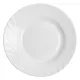 Тарелка глубокая «Трианон» стекло 0,6238л D=230,H=35мм белый