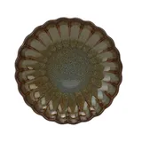 Тарелка «Астера» керамика D=105,H=22мм серый,серо-голуб.