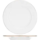 Тарелка «Голубка» мелкая фарфор D=17,5см белый,золотой