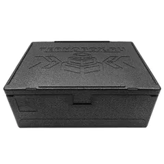 Термоконтейнер «Про» до 80 кг полипроп. 84л ,H=32,L=80,B=60см черный, изображение 3