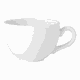 Чашка кофейная «Симплисити» фарфор 85мл D=65,H=50,L=85мм белый