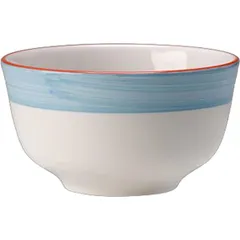 Sugar bowl “Rio Blue” porcelain 230ml D=100,H=55mm white,blue