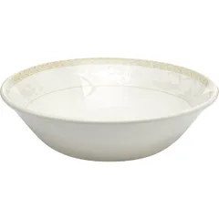 Салатник «Антуанетт» фарфор 0,92л D=21,H=6см белый,олив.