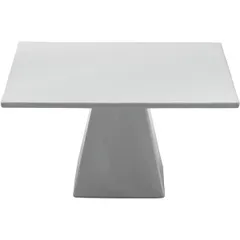 Подставка фуршетная «Райзерс» на ножке фарфор ,H=11,5,L=23,5,B=23,5см белый