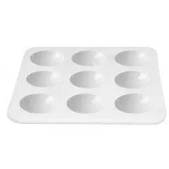 Блюдо для комплимента «Апиари» для дегустаций фарфор ,L=10,B=10см белый,матовый