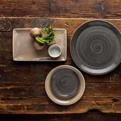 Соусник «Революшн Гранит» фарфор 50мл D=65,H=35мм серый,коричнев., изображение 4