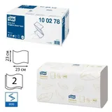 Полотенца бумажные Tork Листовые Singlefold сложения ZZ ультрамягкие, 2 сл., 23х22,6см, 200л/пач.сис