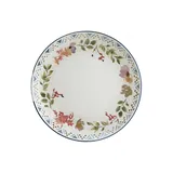 Тарелка «Спринг» мелкая фарфор D=23см белый,разноцветн.