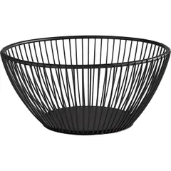 Round basket for fruits, bread “Svart”  metal  D=175, H=80mm  black