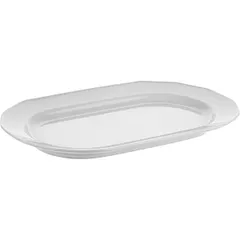 Блюдо «Меркури» овальное фарфор ,L=34,B=20,4см белый