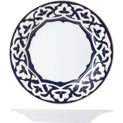 Plate “East” small  porcelain  D=190, H=23mm  blue