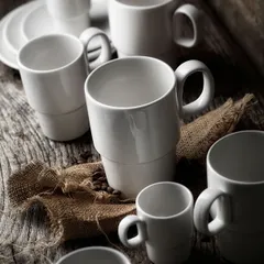 Кружка «Лив» фарфор 285мл D=78,L=110мм белый, изображение 2