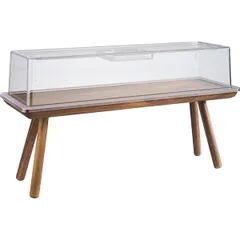 Buffet stand “Acacia” GN 2/4  acacia , H=20, L=53, B=16.2 cm  wooden.