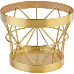 Корзина для фруктов металл D=105/80,H=80мм золотой