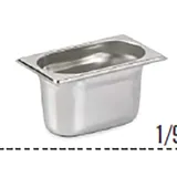 Гастроемкость GN 1/9 сталь нерж. ,H=10см