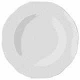 Тарелка глубокая «Афродита» фарфор 250мл D=225,H=25мм белый
