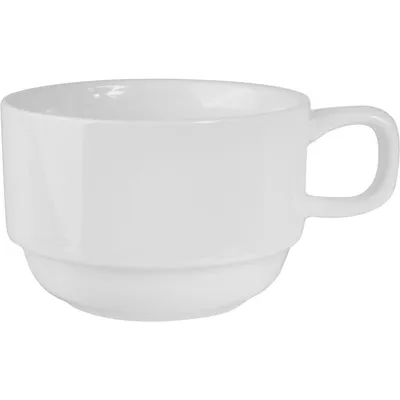 Чашка чайная «Кунстверк» фарфор 195мл D=85,H=55,L=110мм белый, изображение 2