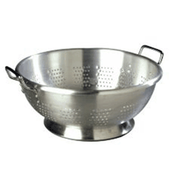 Colander 2 handles aluminum D=38cm metal.