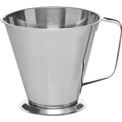 Measuring jug  stainless steel  1 l  D=18, H=14cm  silver.