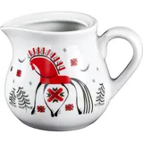 Milk jug “Mezen” Classic Koni porcelain 130ml D=71/94,H=69mm white,red