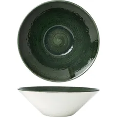 Salad bowl “Vesuvius Burnt Emerald”  porcelain  0.8 l  D=205, H=95mm  green.