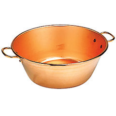 Bowl 2 handles copper D=38,H=12.6cm copper