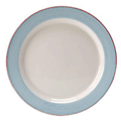 Тарелка «Рио Блю» мелкая фарфор D=16,5см белый,синий