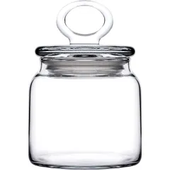 Round jar with lid “Kitchen Slim”  glass  0.575 l  D=8, H=15 cm  clear.