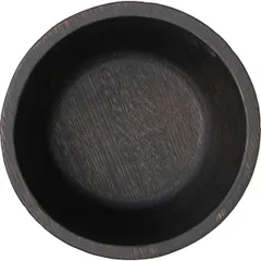Миска большая дуб D=24,H=13см черный дуб, изображение 2
