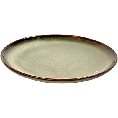 Тарелка керамика D=13см серый, изображение 2