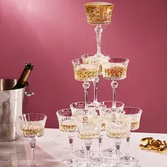 Шампанское-блюдце «Леди Даймонд» стекло 230мл прозр., изображение 3