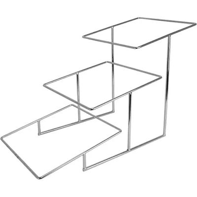 Стенд фуршетный 3х ярусный пластик ,H=71,L=43,B=33см черный